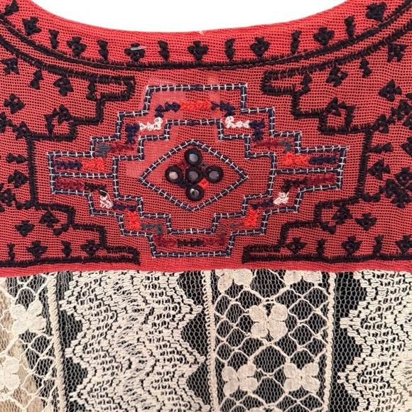 FREE PEOPLE  Casablanca Tunic in Ivory Combo - Picture 3 of 6